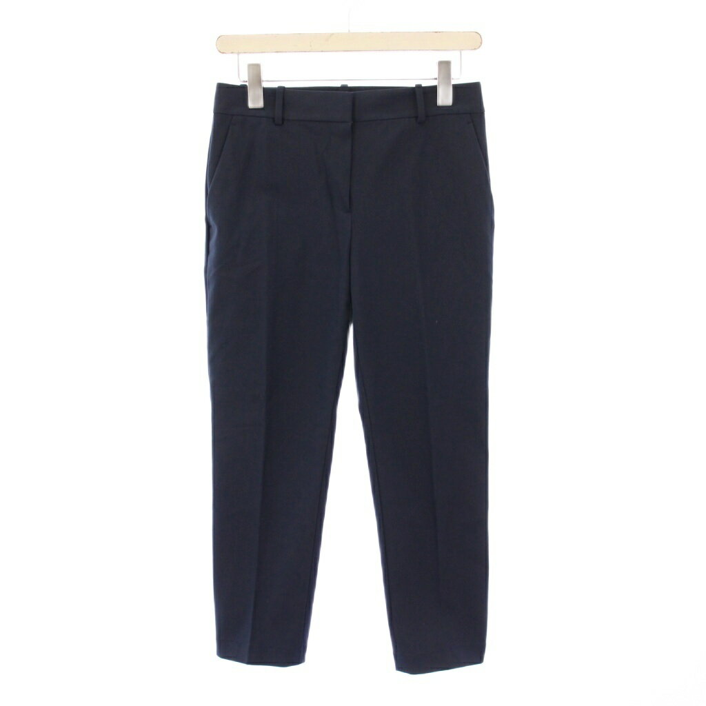 セオリー Theory 24SS Bistretch 3 Treeca2T テーパードパンツ スラックス ジップフライ ストレッチ 無地 ワンカラー 0 紺 ネイビー 01-4106404 /BB レディース  251217