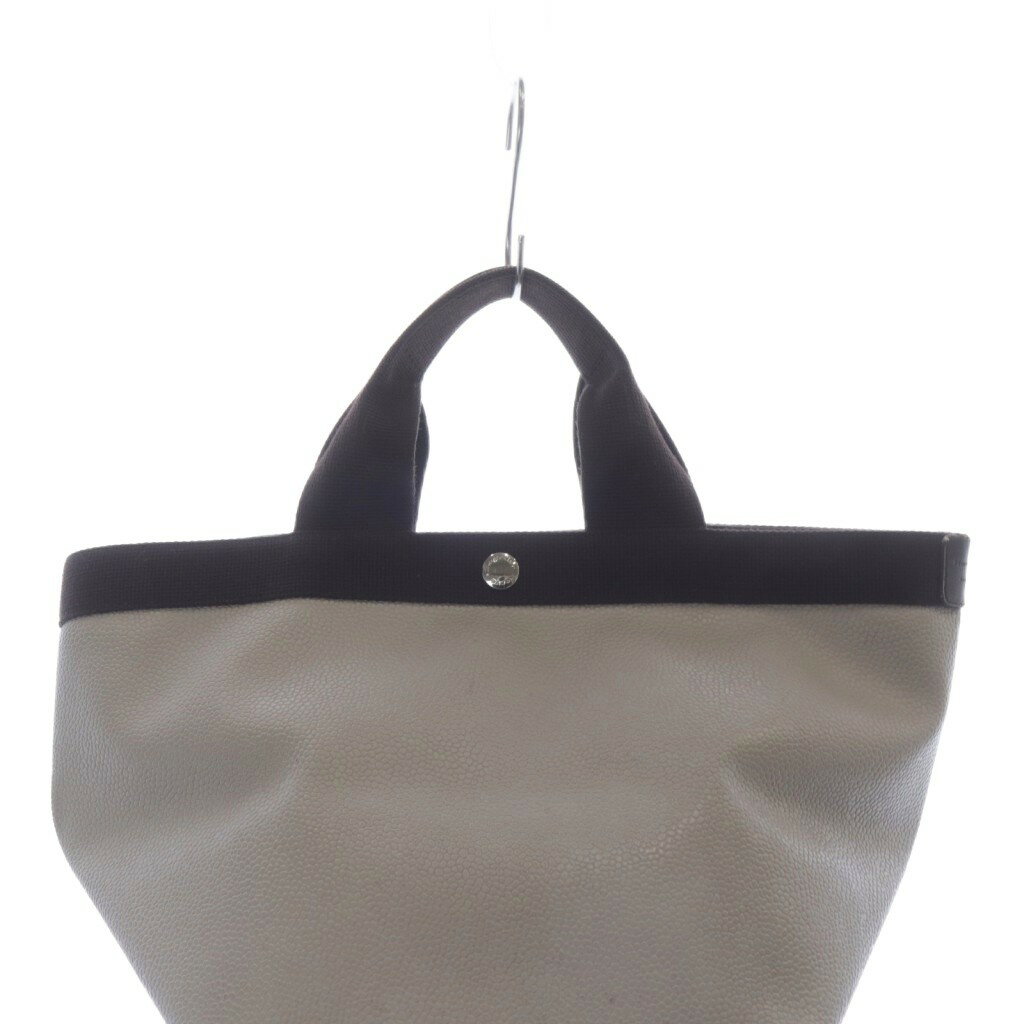 【中古】エルベシャプリエ Herve Chapelier ハンドバッグ トートバッグ ベージュ ...
