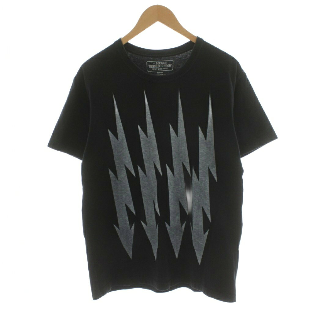 Rakuten - 【中古】ネイバーフッド NEIGHBORHOOD Tシャツ カットソー 半袖 ロゴ M 黒 ブラック /AN33 メンズ 【ベクトル 古着】 260108