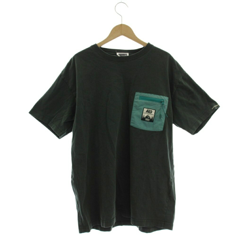 【中古】コロンビア Columbia Tシャツ M グリーン 半袖 クルーネック バックプリント ジップ胸ポケット /JP メンズ 【ベクトル 古着】 260115ブランドコロンビア Columbia表記サイズM実寸サイズ肩幅：約50cm　...