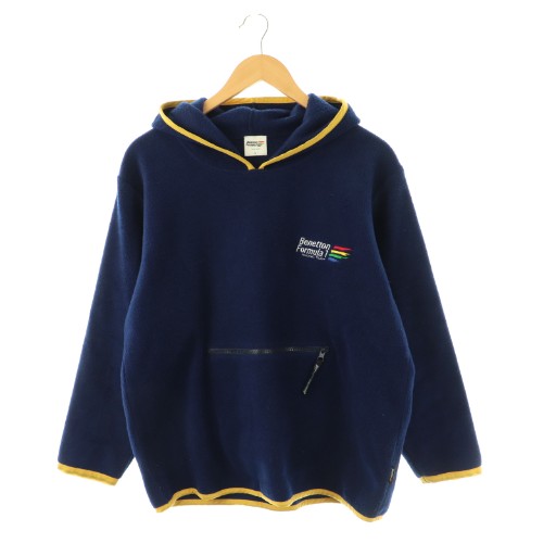【中古】ベネトンフォーミュラ1 Benetton Formula1 カットソー 長袖 フリース L 紺 黄色 /HK メンズ 【ベクトル 古着】 260119