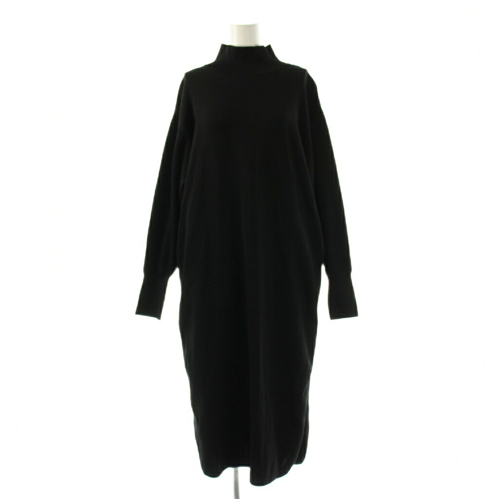 【中古】グリーンレーベルリラクシング ユナイテッドアローズ green label relaxing ワンピース ニット ロング 長袖 SH ブラック /ES レディース 【ベクトル 古着】 260122