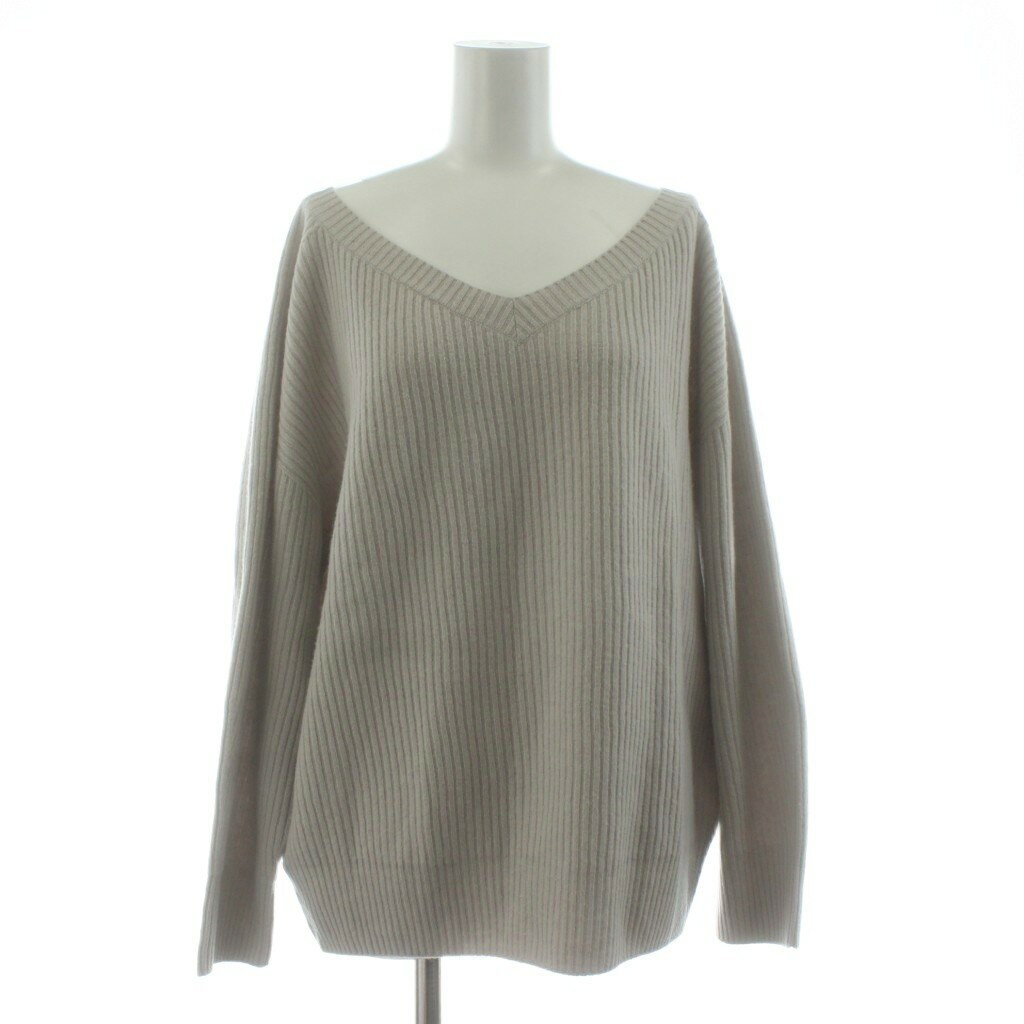 【中古】ユナイテッドアローズ UNITED ARROWS UWCS ニュアンスリブ 2WAY ニット セーター 長袖 ウール ベージュ 15132994326 /KU レディース 【ベクトル 古着】 260123