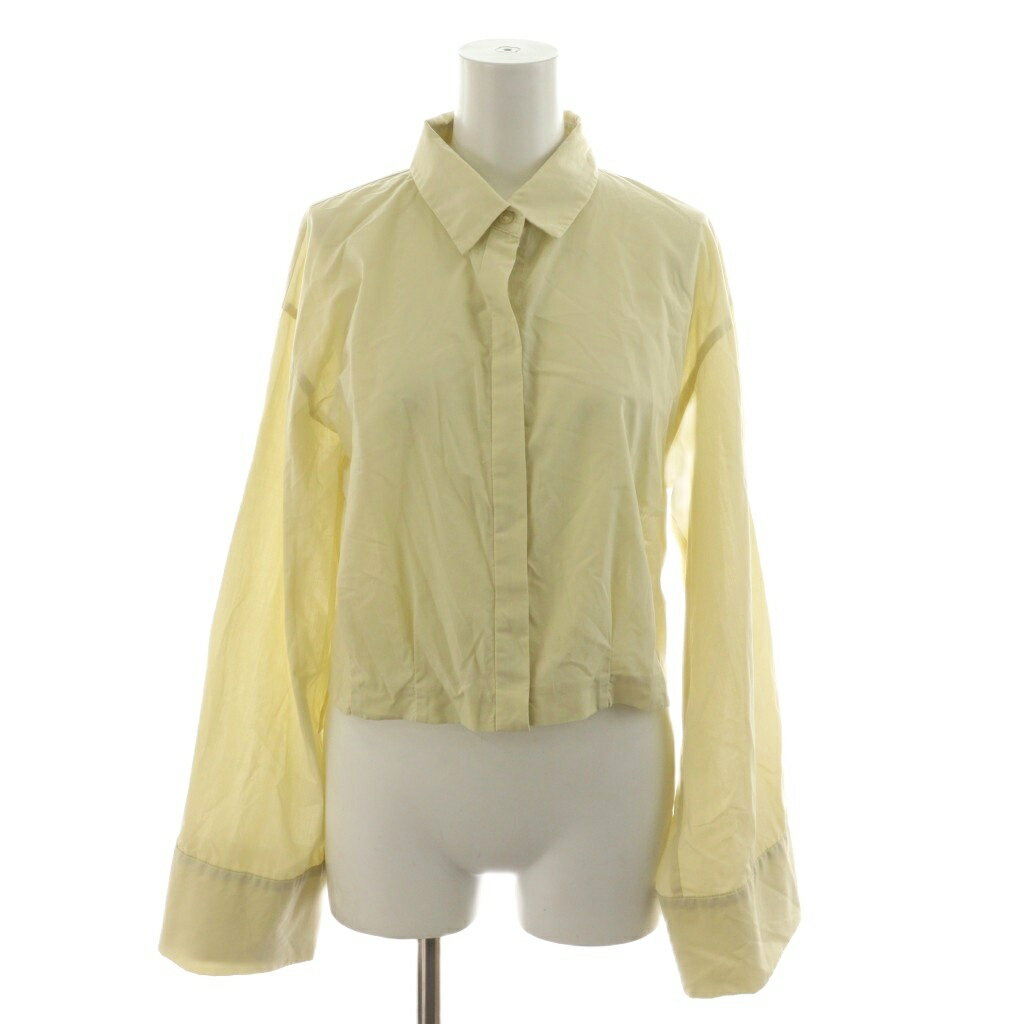 【中古】エミ emmi シャツ ブラウス F アイボリー系 長袖 ショート丈 /RR レディース 【ベクトル 古着】 260124