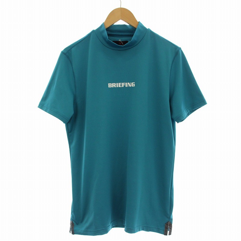 樂天商城 - 【中古】ブリーフィング BRIEFING ハイネック ストレッチ Tシャツ 半袖 カットソー M 青 ブルー BBG221M05 /☆G メンズ 【ベクトル 古着】 260122