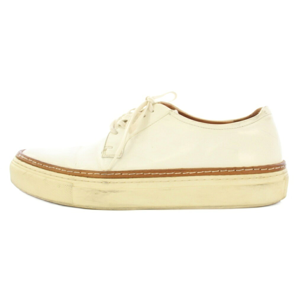 ヴェジャ VEJA V-10 ローカットスニーカー シューズ 厚底 レザー スエード 切替 バイカラー US8 25cm ベージュ 白 ホワイト /BB レディース  260123