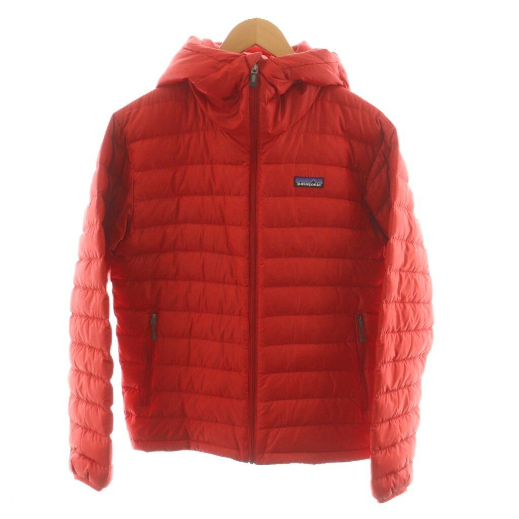 【中古】パタゴニア Patagonia ダウンセーター ダウンジャケット ジップアップ ロゴ アウタ ...