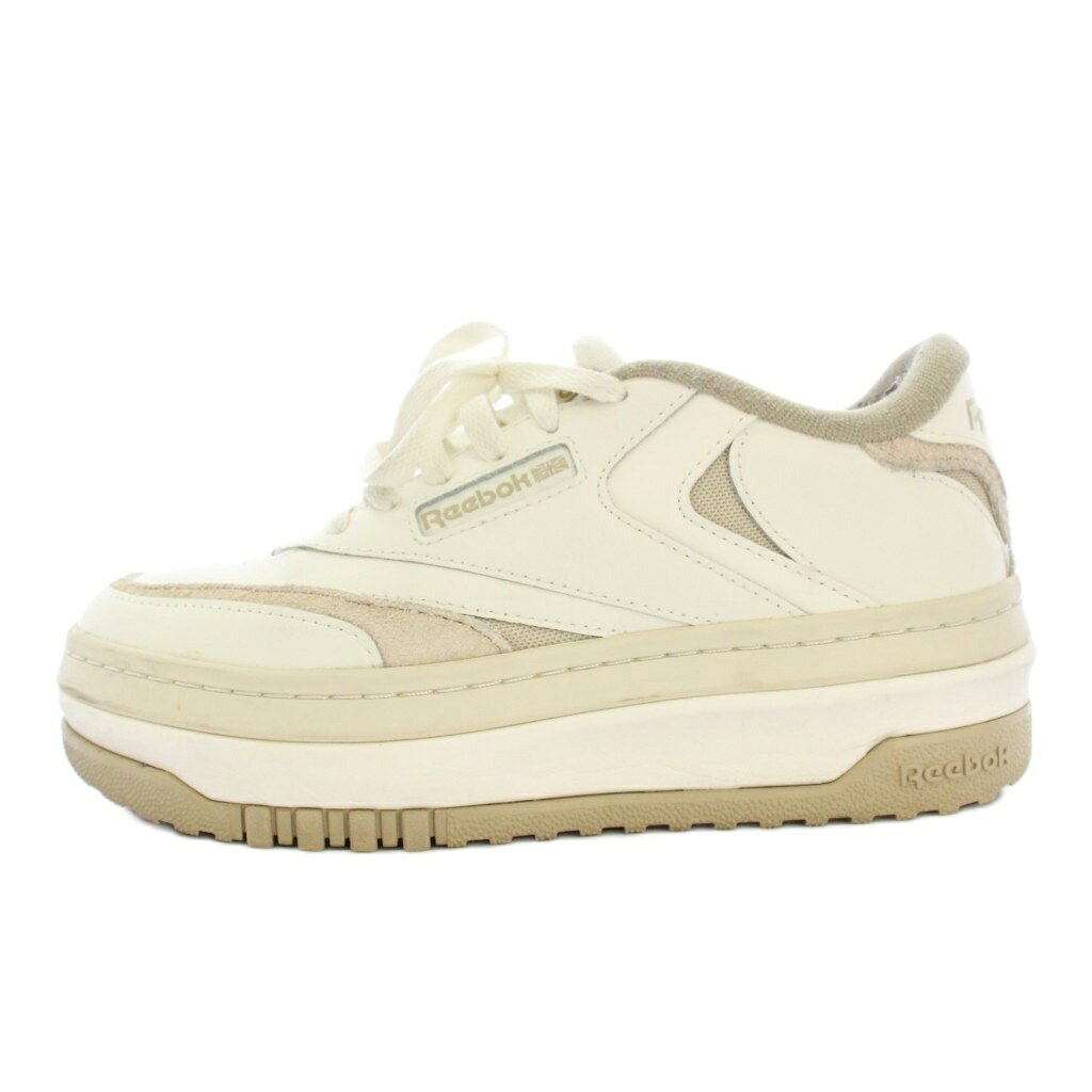 【中古】リーボック Reebok スニーカー シューズ 厚底 US7 白 /TK レディース 【ベクトル 古着】 260129