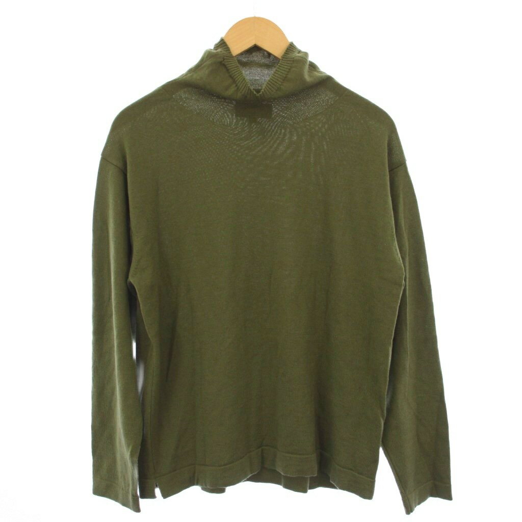 【中古】マーガレットハウエル MARGARET HOWELL 24AW ニット セーター 長袖 タートルネック ウール M 緑 579-4260006 /BM メンズ 【ベ..