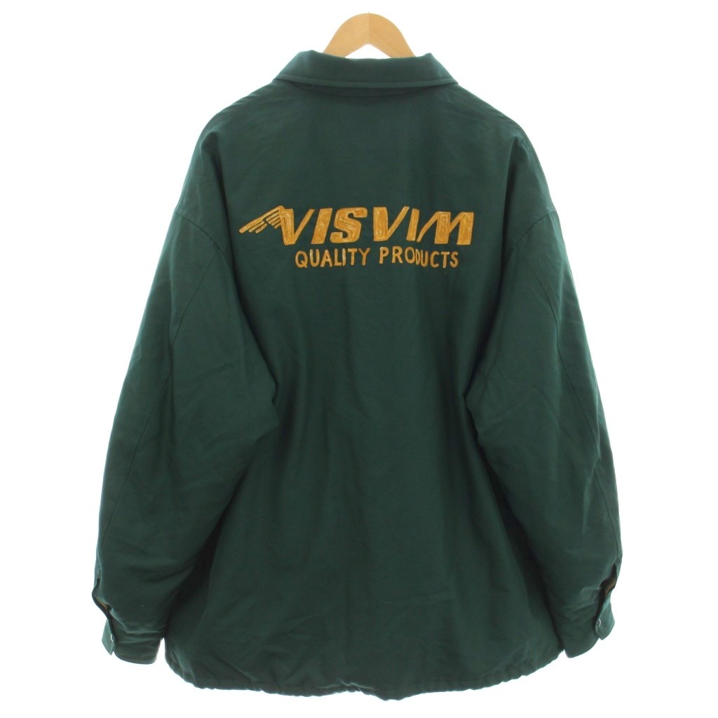【中古】ビズビム VISVIM 24AW COACH DOWN JKT コーチダウンジャケット ロゴ刺繍 4 緑 0124205013010 /KH メンズ 【ベクトル 古着】 260131