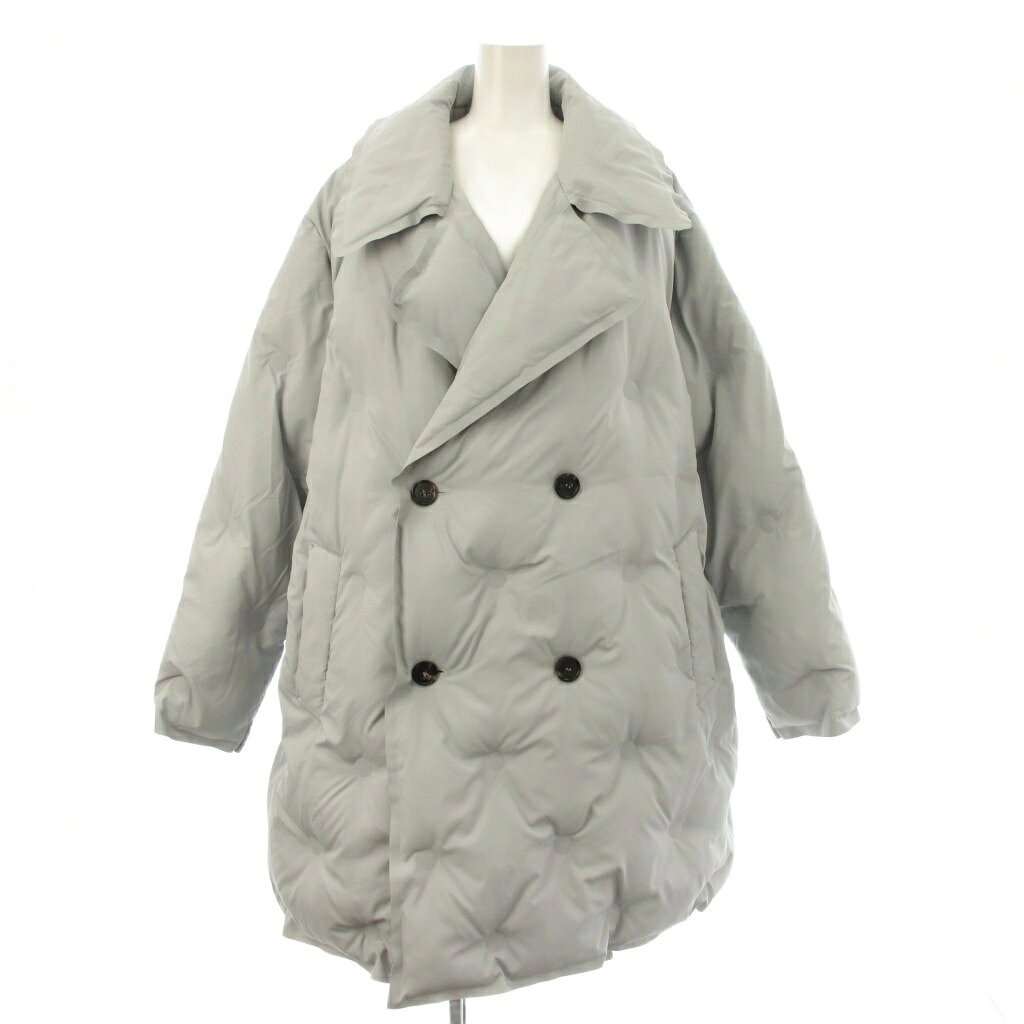 メゾンマルジェラ 1 Maison Margiela 1 20AW Glam Slam Puffer Coat グラムスラム 中綿コート ダブルブレスト 38 グレー S29AM0365 S53471 /KH レディース  260203