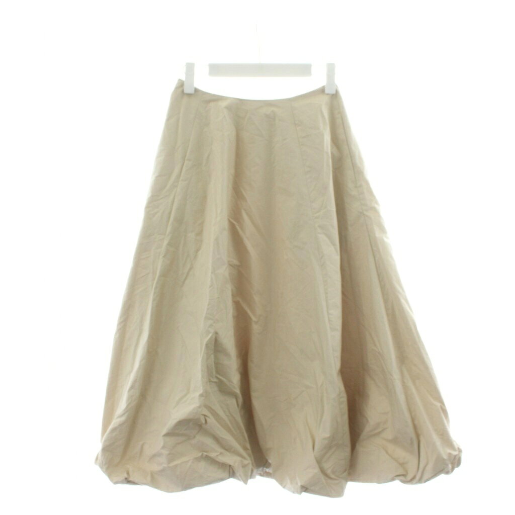 【中古】未使用品 プラージュ Plage 23AW Taffeta balloon フレアスカート ロング 36 ベージュ 23060922304040 /AN34 レディース 【ベクトル 古着】 260130