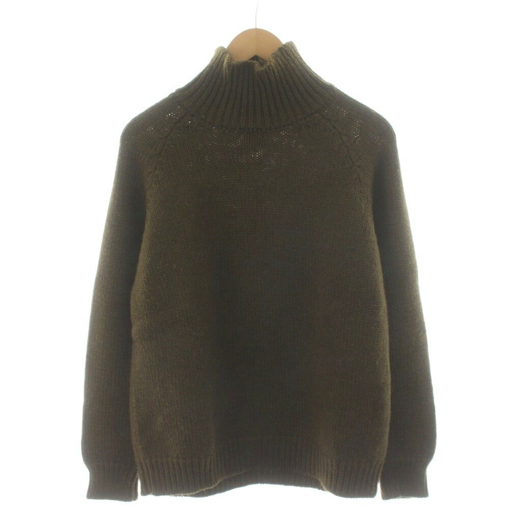 樂天商城 - 【中古】バトナー BATONER アルパカシルクハイネックニット セーター 長袖 2 茶 ブラウン BN-19FM-040 /AN10 メンズ 【ベクトル 古着】 260131
