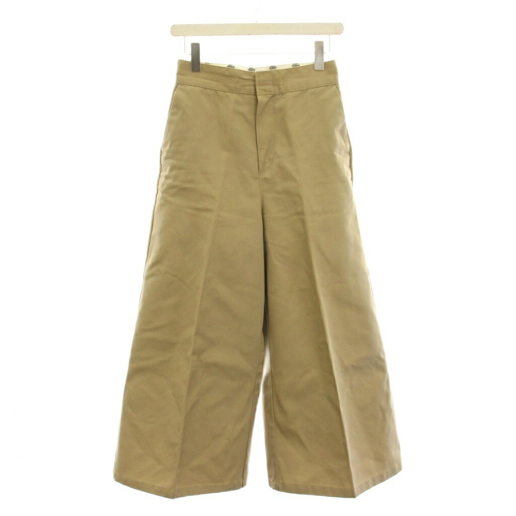 【中古】アパートバイローリーズ apart by lowrys ディッキーズ Dickies ワイドパンツ クロップド M ベージュ /YM レディース 【ベクト..