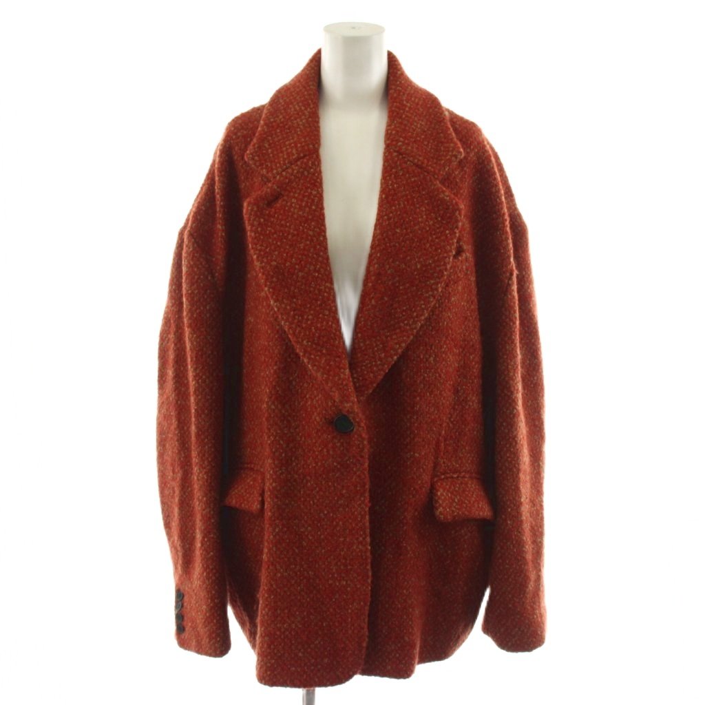 樂天商城 - 【中古】クラネ CLANE × SuzuHirose MIX COLOR OVER COAT チェスターコート ミドル丈 アウター 1 オレンジ 17101-0012 /AN28 レディース 【ベクトル 古着】 260205