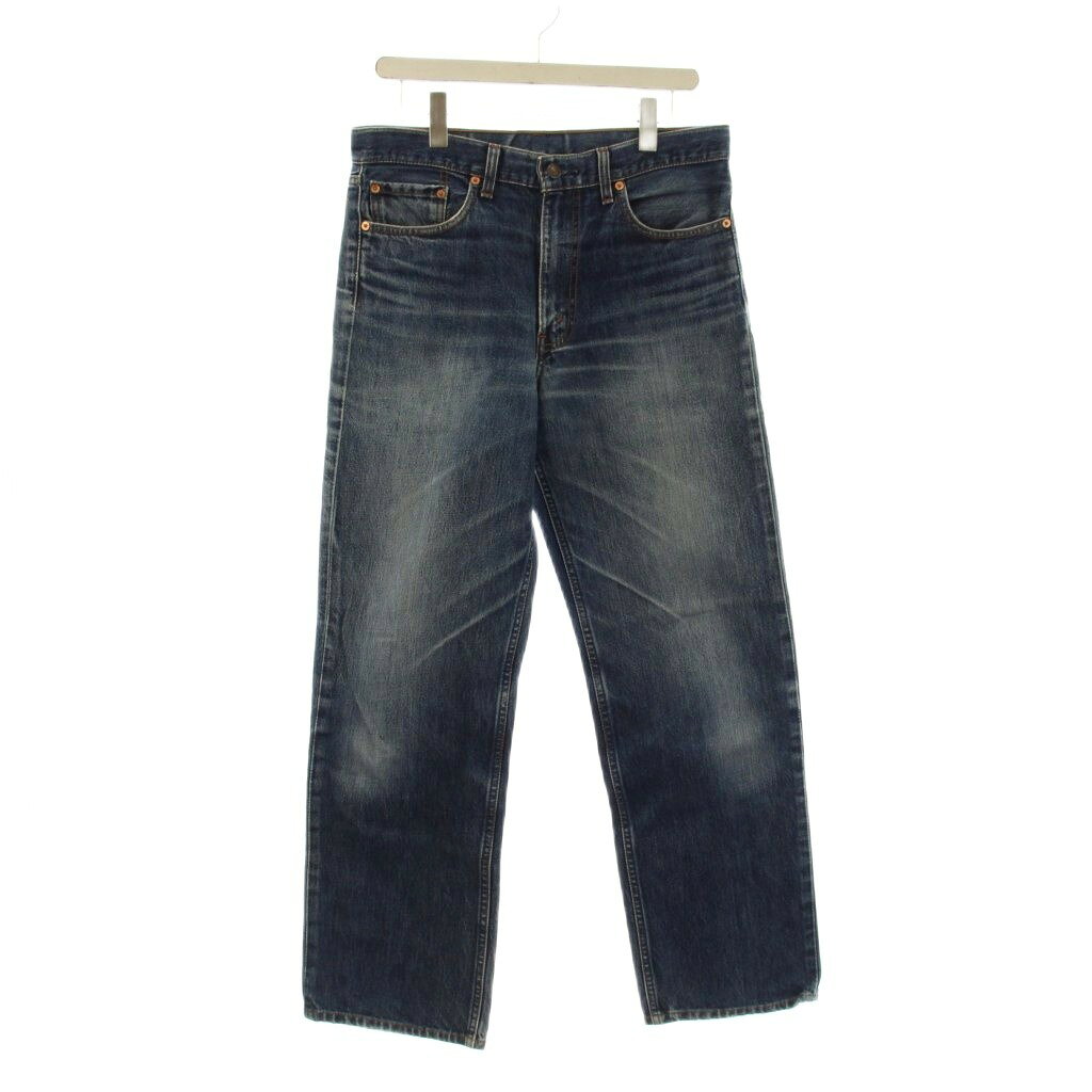 樂天商城 - 【中古】リーバイス Levi's デニム ジーンズ W34 インディゴ 無地 フルレングス ストレートレッグ /JP レディース 【ベクトル 古着】 260211