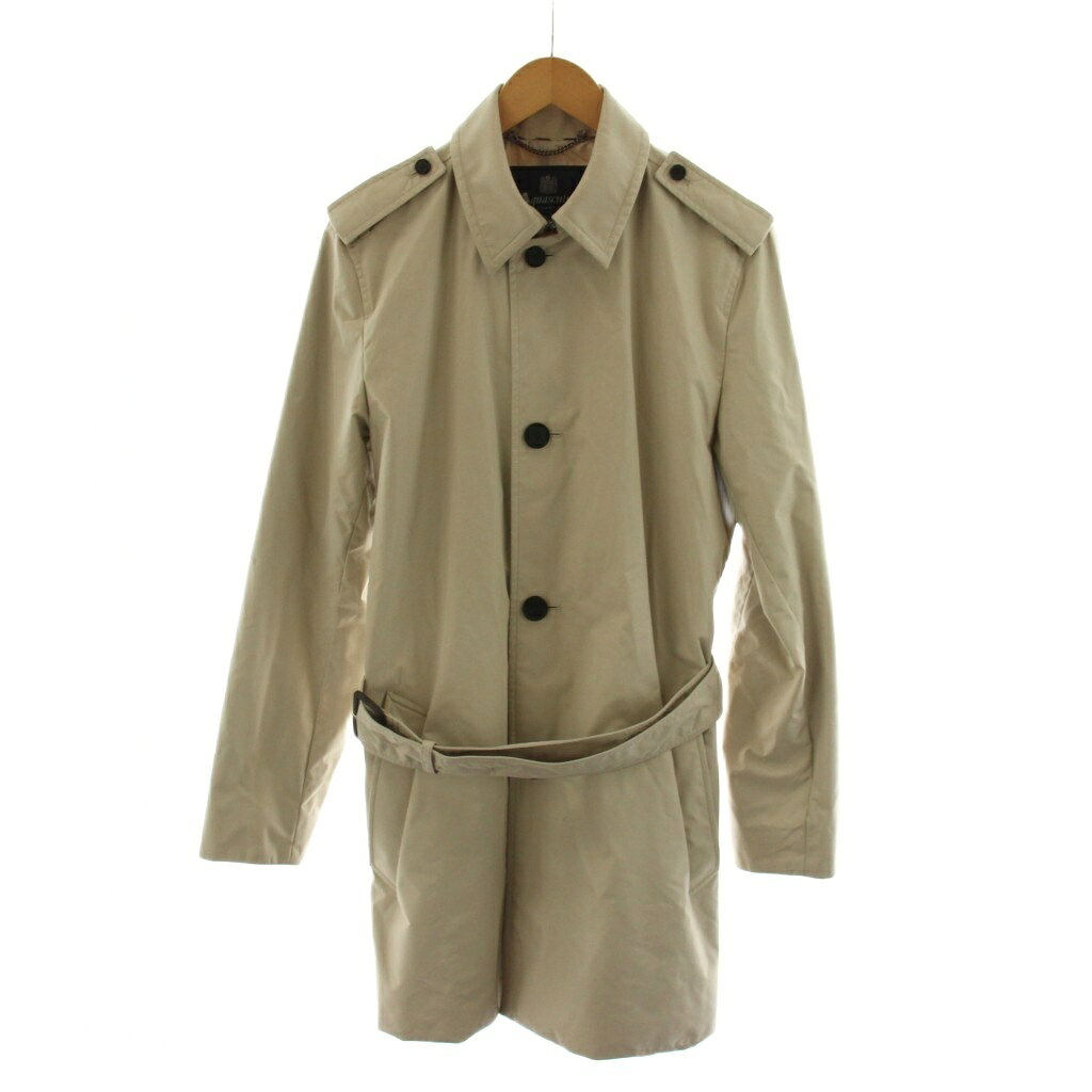 Rakuten - 【中古】アクアスキュータム AQUASCUTUM ステンカラーコート アウター 36 91cm ベージュ /AN61 メンズ 【ベクトル 古着】 260206