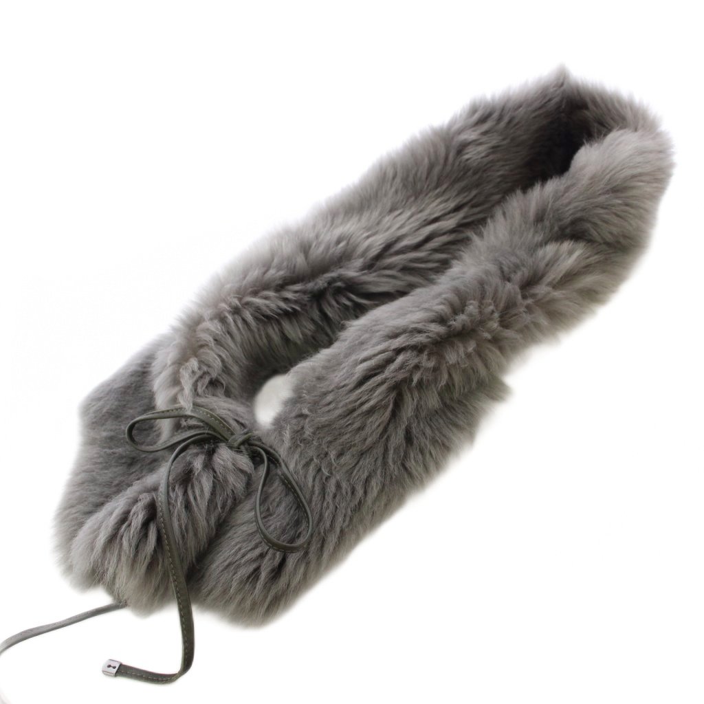 【中古】ガシュロウ＆コール GUSHLOW&COLE ファーティペット ワンカラー 羊革 F グ...