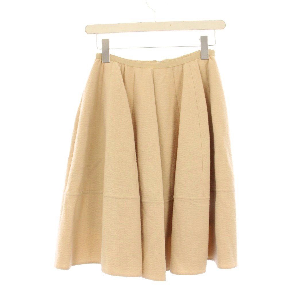 【中古】フォクシー FOXEY フレアスカート ひざ丈 38 ベージュ 25701 /KH レディース 【ベクトル 古着】 260209