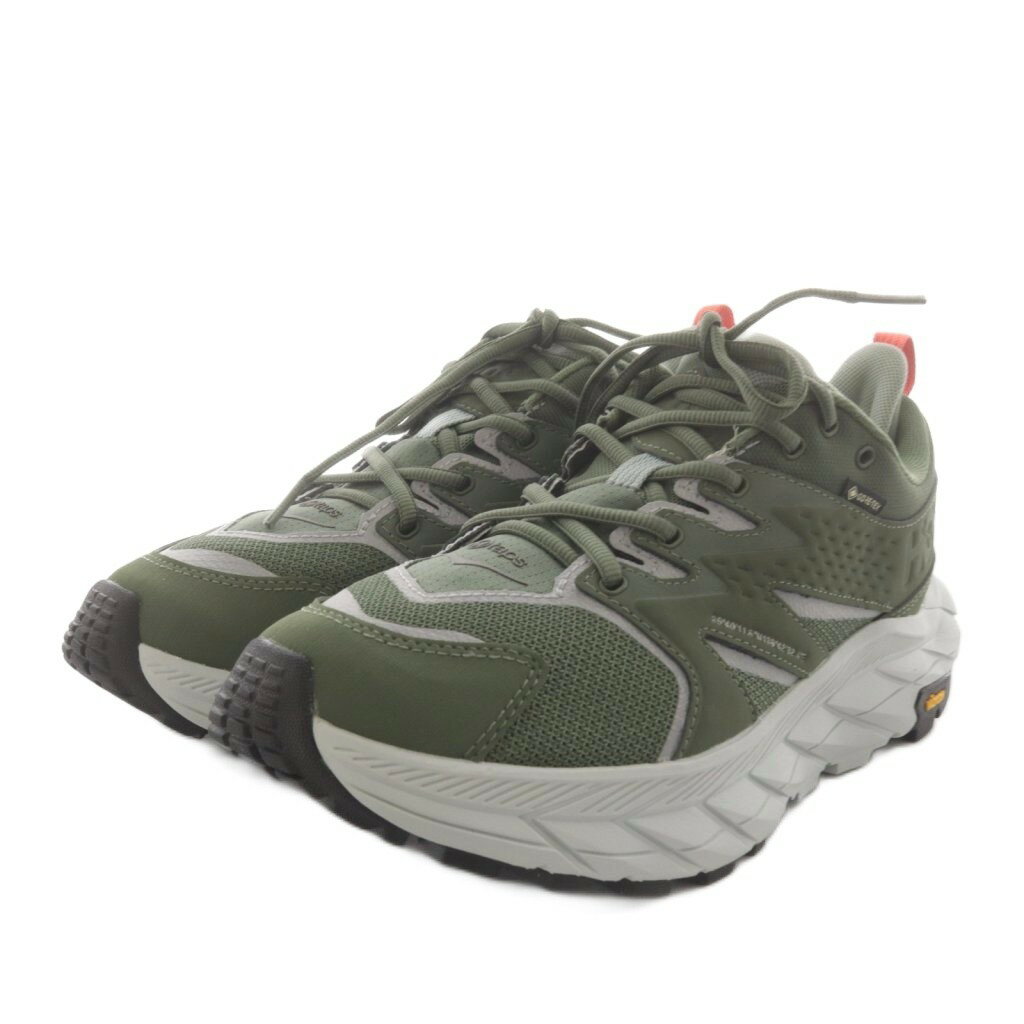 【中古】ホカオネオネ HOKA ONE ONE スニーカー シューズ US7.5 25.5cm 緑 グリーン FE1224B /AN21 メンズ 【ベクトル 古着】 260207