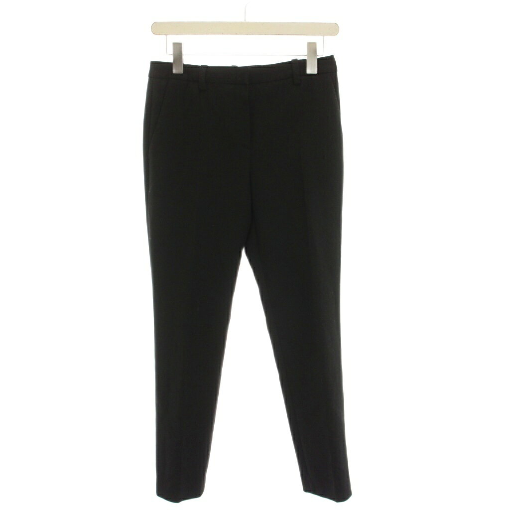 セオリー Theory 21SS BISTRETCH DOUBLE 3 TREECA 4 J パンツ 00 黒 ブラック 無地 01-1106403-050-698 /YM レディース  260209