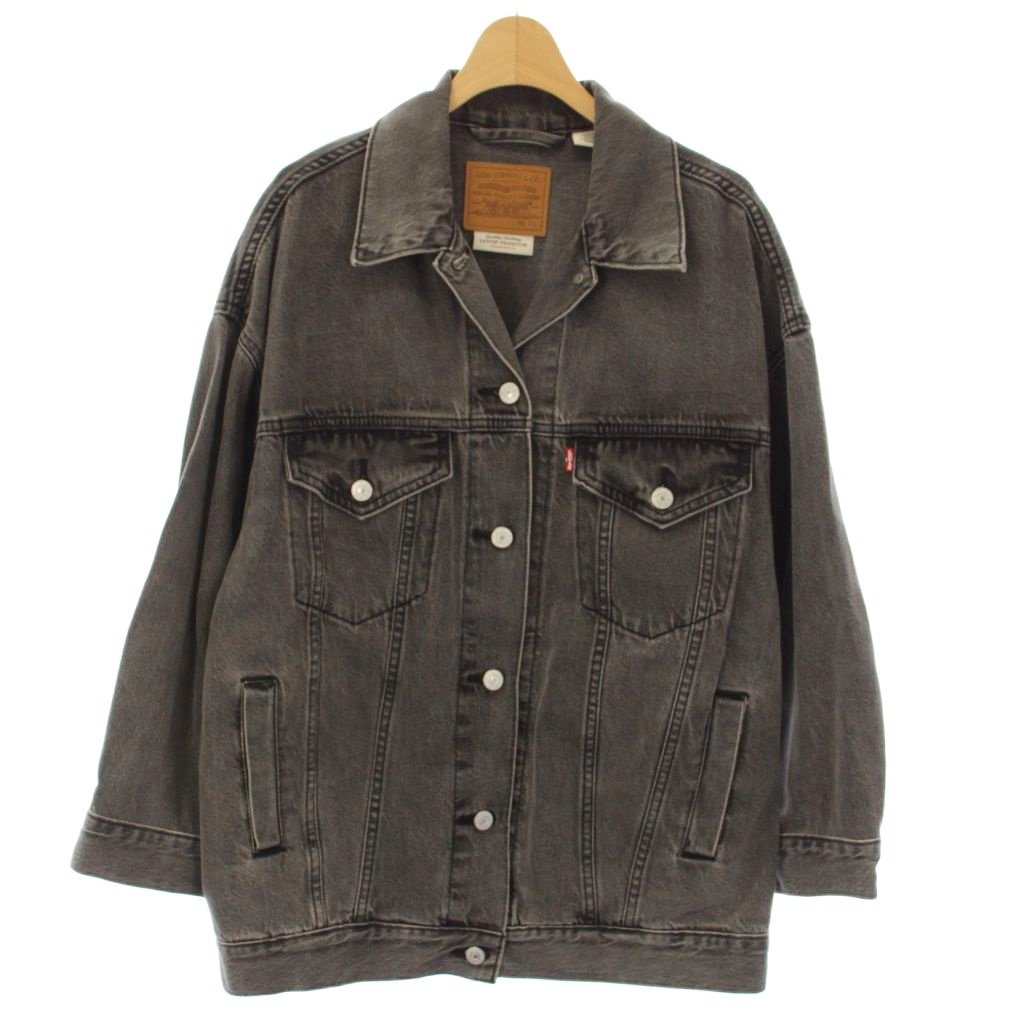 【中古】リーバイスプレミアム Levis PReMIUM 2nd TRUCKER トラッカージャケット デニムジャケット ジージャン Gジャン XS グレー /TK レディース 【ベクトル 古着】 260213