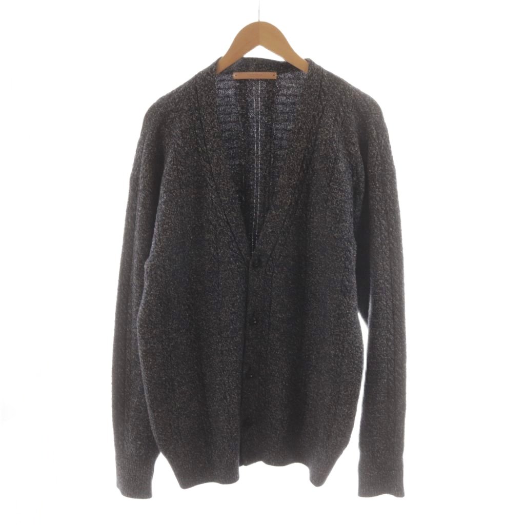 【中古】ナイスネス NICENESS CONNIEニットカーディガン ウール シルク混 M グレー NN-K01F20 /AN36 メンズ 【ベクトル 古着】 260210