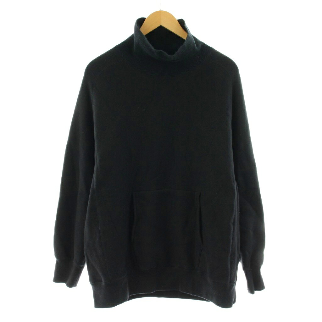 Collaboration - 【中古】スティルバイハンド STILL BY HAND ハイネック サドルラグランスリーブ プルオーバー スウェット トレーナー 長袖 裏起毛 48 黒 ブラック CS03223 /KU メンズ 【ベクトル 古着】 260212