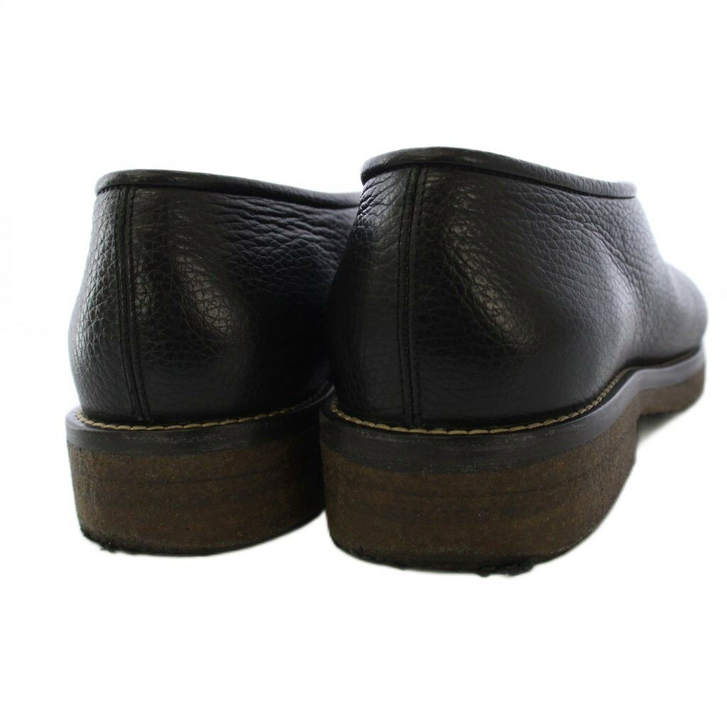 【中古】ルメール LEMAIRE PIPED CREPE SLIPPERS パイプドスリッパ フラットシューズ スリッポン レザー 40 黒 /KH メンズ 【ベクトル 古着】 260214