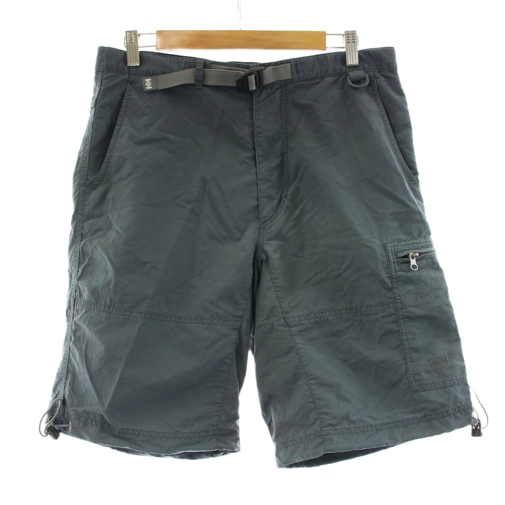 【中古】ヘリーハンセン HELLY HANSEN ショートパンツ ハーフパンツ ジップフライ ナイロン100％ L グレー /KU メンズ 【ベクトル 古着】 260216
