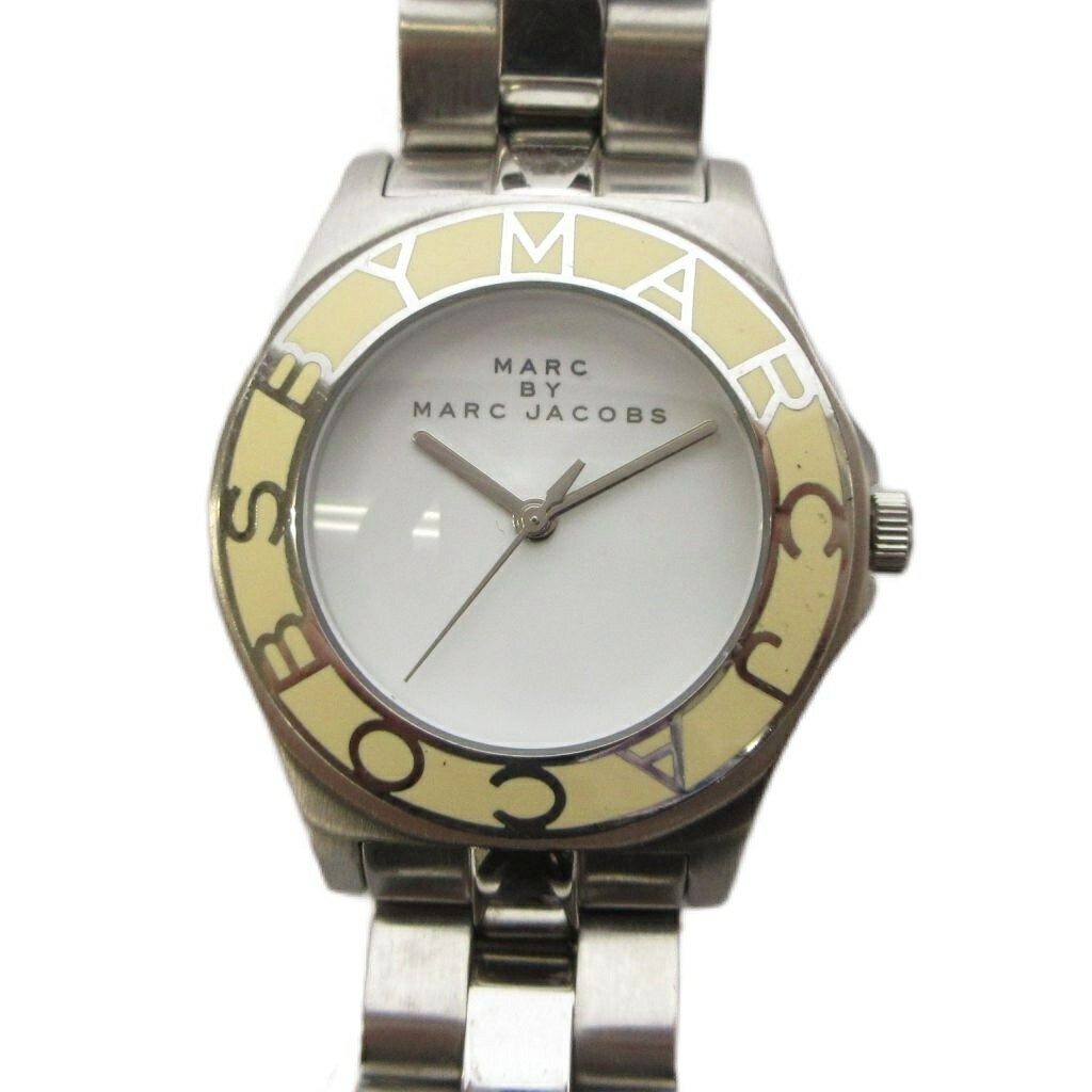 マークバイマークジェイコブス MARC by MARC JACOBS 腕時計 アナログ クォーツ 3針 ロゴ ベージュ シルバー色 MBM3048 /AN4 レディース  260424