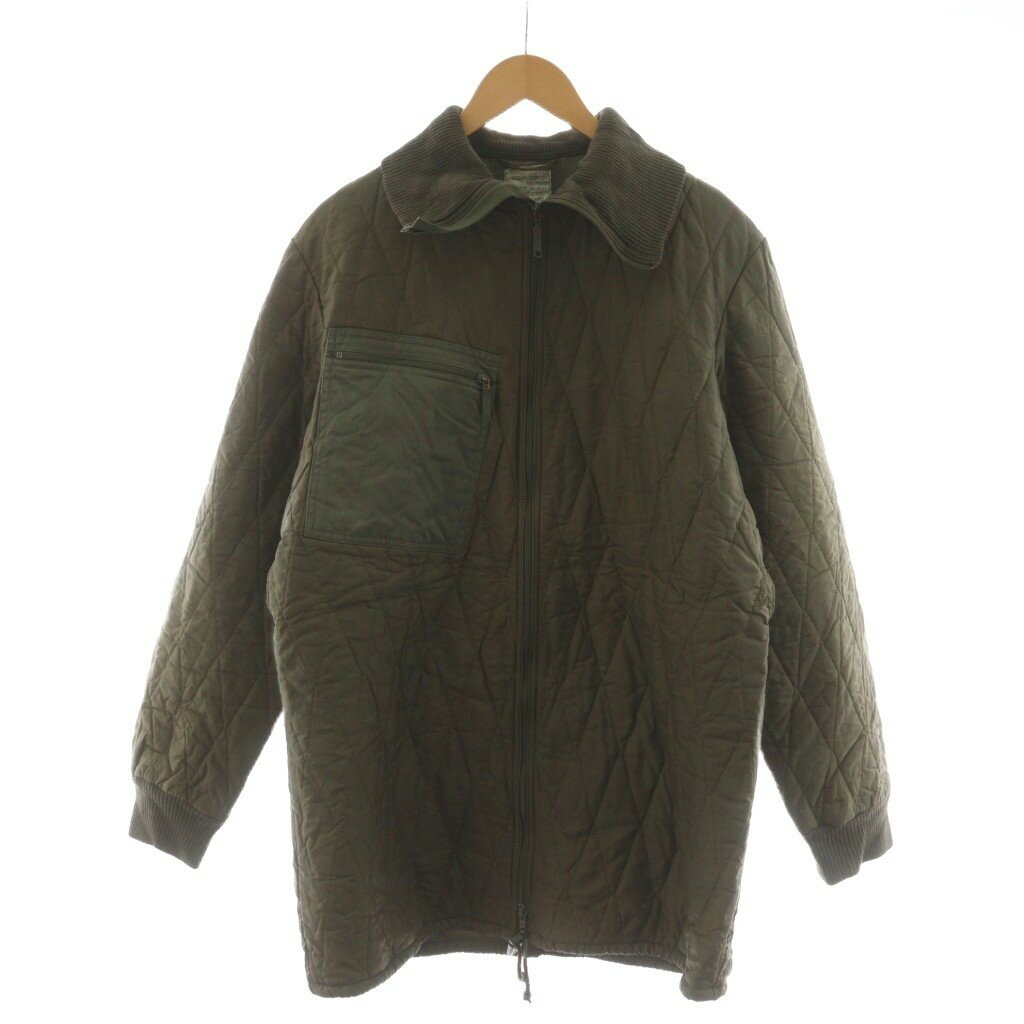 乐天商城 - 【中古】ドイツ軍 90's キルティングライナー ジャケット 上着 カーキ /RR メンズ 【ベクトル 古着】 260227