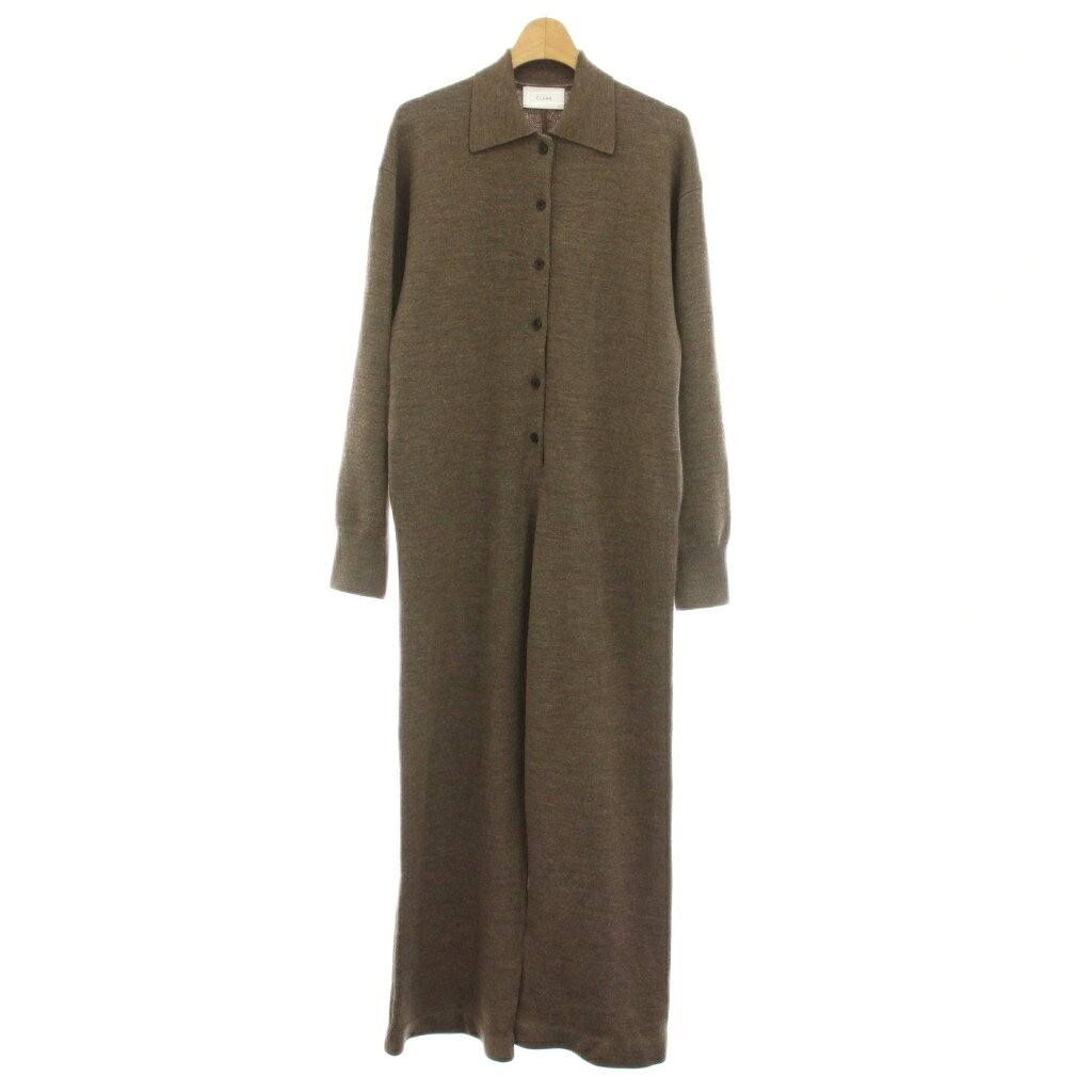 【中古】クラネ CLANE 23AW ルーズニットオールインワン LOOSE KNIT ALL IN ONE ニットサロペット 長袖 1 ベージュ 15112-5262 /YT レディース 【ベクトル 古着】 260217ブランドクラネ CLANE表記サイズ1実寸サイズジャケット 肩幅：約49cm　ジャケット 身幅：約48.5cm　ジャケット 袖丈：約55cm　ジャケット 着丈：総丈 約135cm　パンツ ウエスト：約100cm　パンツ もも幅：約32.5cm　パンツ 裾幅：約27cm　パンツ 股上：-cm　パンツ 股下：約63cm　　素材アクリル、毛、ナイロン、ポリウレタン色茶 ブラウン状態全体的に所々毛羽立ちや毛玉があり、付属品（リボンベルト）が欠品しておりますが、使用感が少なく、状態の良い商品です。（写真9枚目参照） ※あくまでも中古品ですので掲載写真や記載内容をご確認いただき、ご理解の上ご購入ください。付属品付属品なし備考・ポケットあり商品のお問い合わせの回答を休止しております。＊各商品ページの商品詳細等をご確認の上ご購入ください。【中古】クラネ CLANE 23AW ルーズニットオールインワン LOOSE KNIT ALL IN ONE ニットサロペット 長袖 1 ベージュ 15112-5262 /YT レディース 【ベクトル 古着】 260217状態ランク　”A”詳細については、下記および「状態ランクについて」ページをご覧ください。未使用・新品の商品ほぼ新品同様の商品使用感が少なく、かなり状態の良い商品使用感はあるが、傷や汚れの少ない商品使用感の他、傷や汚れが見られる商品かなり大きな傷みがある難あり商品※S〜CランクはUSED品となりますので、使用感をご理解の上でご入札下さい。状態ランクについてinformationブランドクラネ CLANE表記サイズ1実寸サイズジャケット 肩幅：約49cm　ジャケット 身幅：約48.5cm　ジャケット 袖丈：約55cm　ジャケット 着丈：総丈 約135cm　パンツ ウエスト：約100cm　パンツ もも幅：約32.5cm　パンツ 裾幅：約27cm　パンツ 股上：-cm　パンツ 股下：約63cm　　素材アクリル、毛、ナイロン、ポリウレタン色茶 ブラウン状態全体的に所々毛羽立ちや毛玉があり、付属品（リボンベルト）が欠品しておりますが、使用感が少なく、状態の良い商品です。（写真9枚目参照） ※あくまでも中古品ですので掲載写真や記載内容をご確認いただき、ご理解の上ご購入ください。付属品付属品なし備考・ポケットあり商品のお問い合わせの回答を休止しております。＊各商品ページの商品詳細等をご確認の上ご購入ください。本商品は一点物です他サイトや店舗にて販売している商品です。多少のお時間差にて欠品になることもございます。予めご了承頂ますようお願い致します。ベクトル・サイズガイドはこちらこの商品と同じブランドの商品を見る