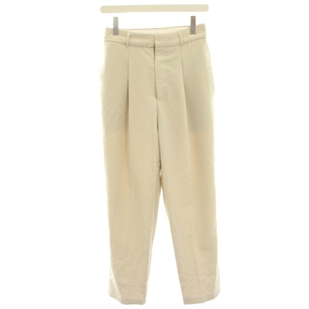 【中古】ミラオーウェン Mila Owen 22AW テーパードパンツ スラックス 1 白 ホワイト タック 無地 /HN レディース 【ベクトル 古着】 260218 auc-vector-20750390 ブランド古着の買取販売ベクトル パッケージ画像