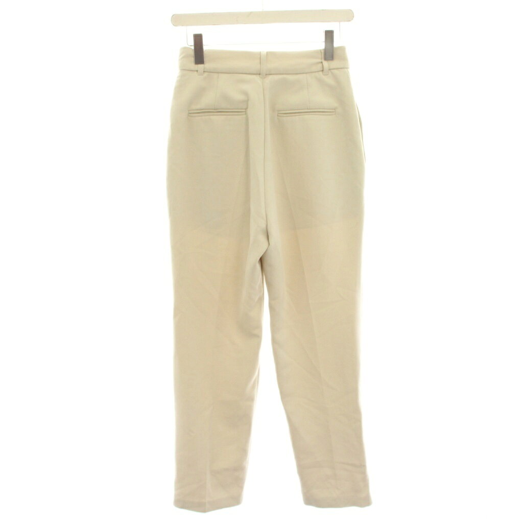 【中古】ミラオーウェン Mila Owen 22AW テーパードパンツ スラックス 1 白 ホワイト タック 無地 /HN レディース 【ベクトル 古着】 260218 auc-vector-20750390 ブランド古着の買取販売ベクトル サンプル画像2