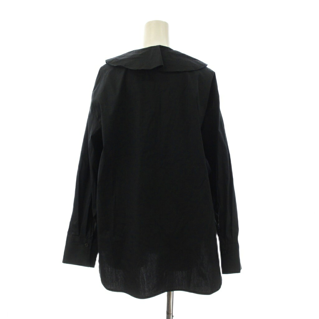 【中古】ロペピクニック ROPE Picnic シャツ ブラウス 38 黒 長袖 フリル Vネック /JP レディース 【ベクトル 古着】 260218 auc-vector-20755444 ブランド古着の買取販売ベクトル サンプル画像3
