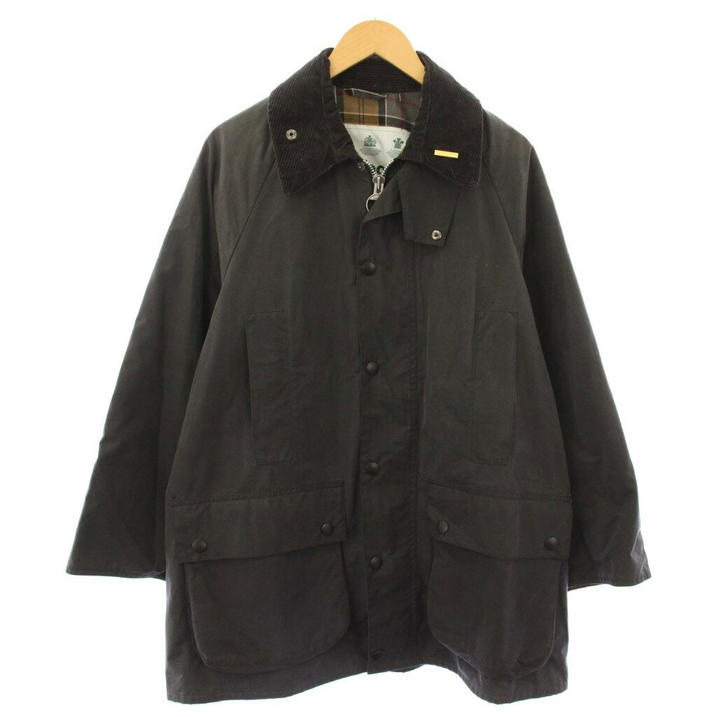 【中古】バブアー Barbour Bshop別注 Os Wax Beaufort オイルドジャケット アウター ジップアップ 36 グレー 2102397 /TK メンズ 【ベクトル 古着】 260215