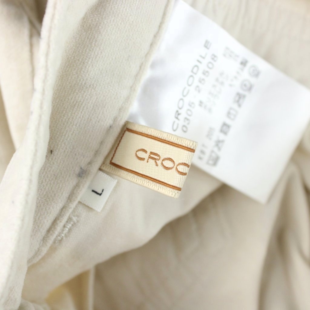【中古】クロコダイル CROCODILE パンツ L アイボリー 無地 ワイドレッグ パッチポケット /AP レディース 【ベクトル 古着】 260223 auc-vector-20755160 ブランド古着の買取販売ベクトル サンプル画像3
