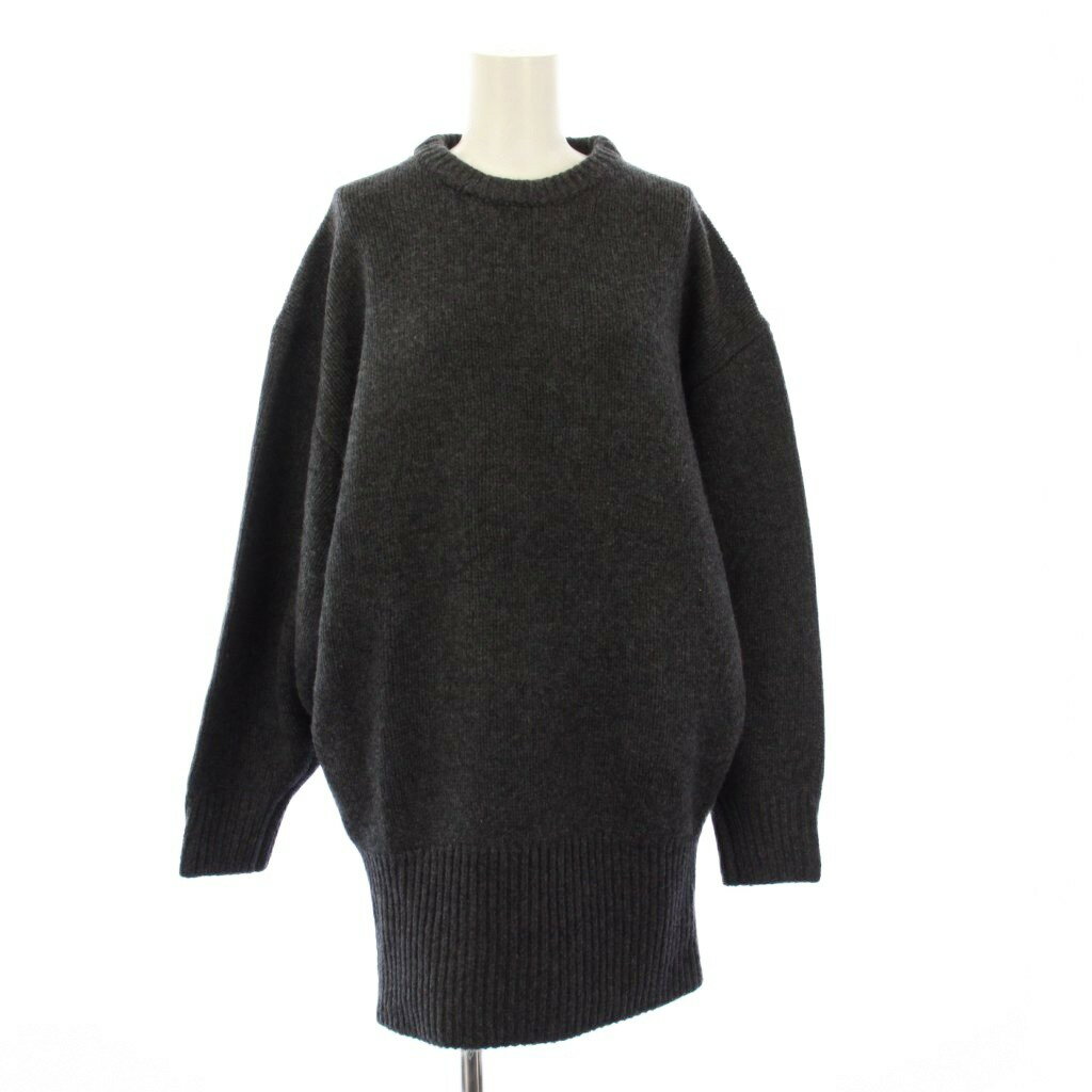 美品 AP STUDIO リブニットケープ グレー 美品 APstudio カシミヤ混