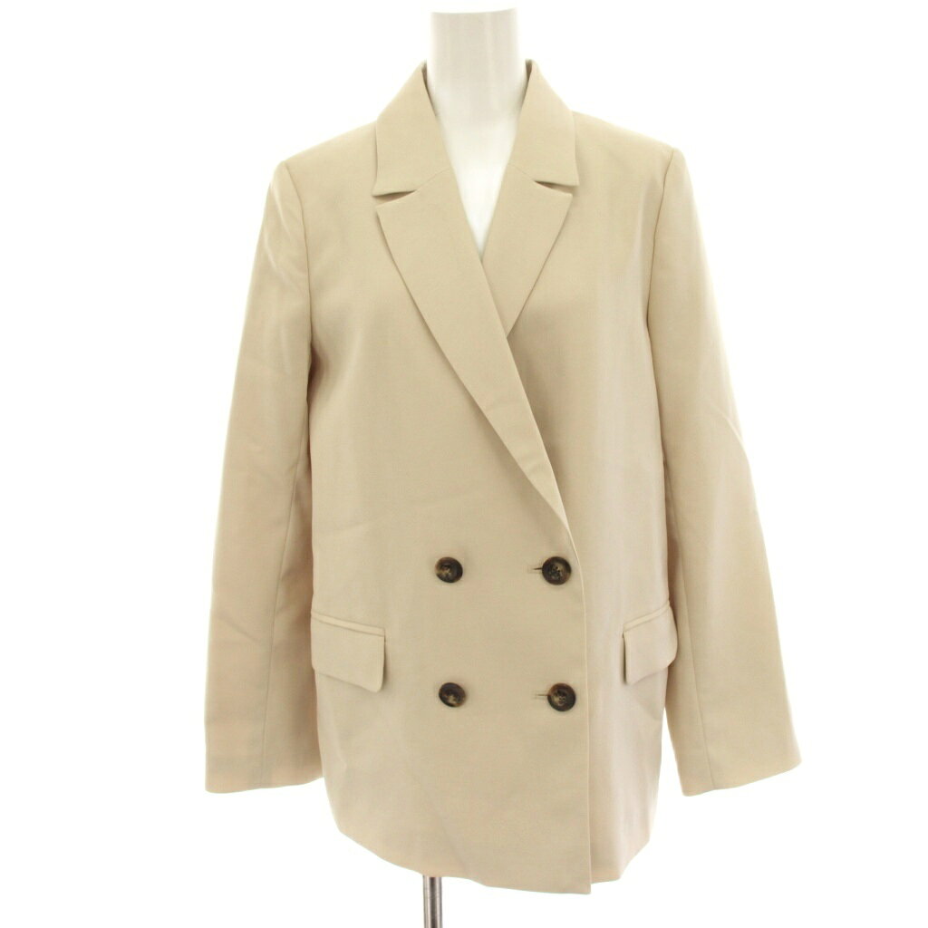 Other Jackets Jumpers - 【中古】ジャスグリッティー JUSGLITTY ダブルボタンジャケット テーラードジャケット 上着 1 ベージュ 40147380 /HN レディース 【ベクトル 古着】 260224