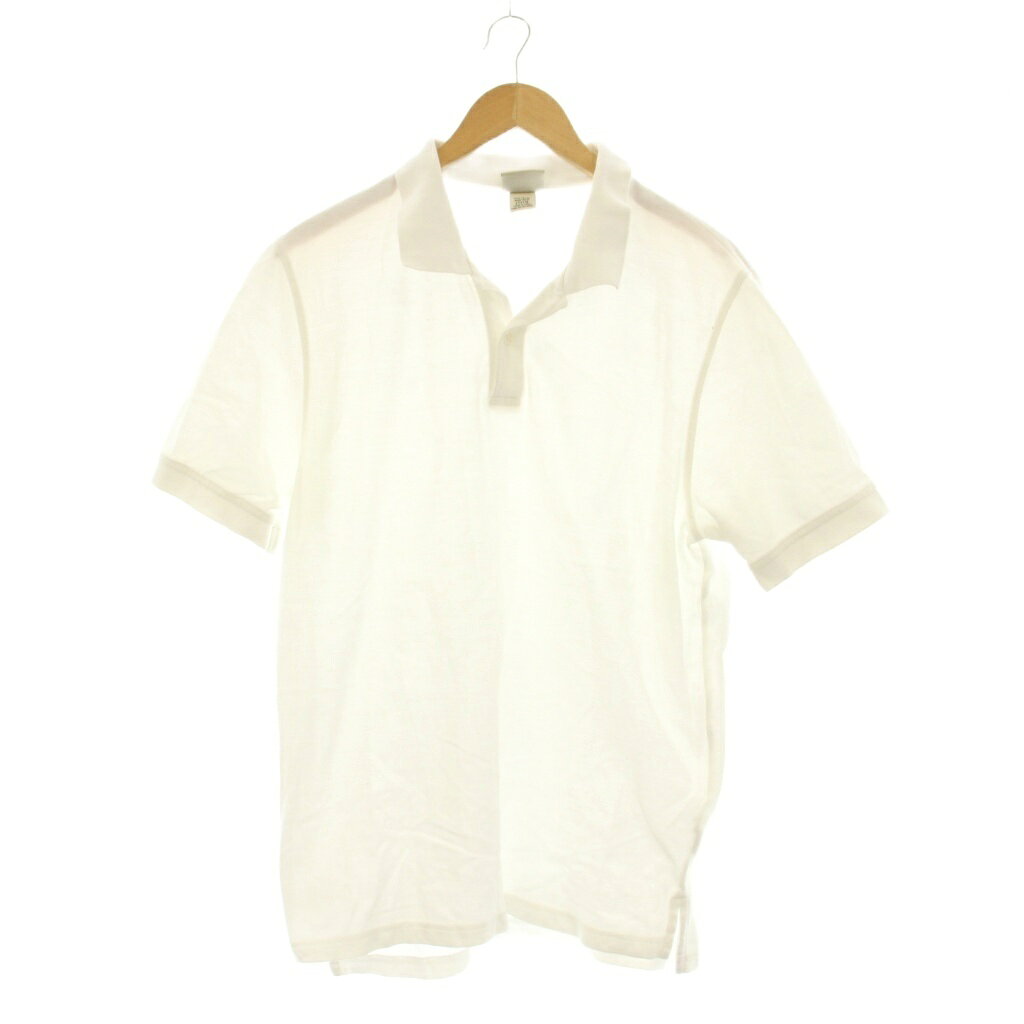 【中古】エルエルビーン L.L.BEAN ポロシャツ M 白 半袖 ポロ襟 無地 /JP メンズ 【ベクトル 古着】 260223