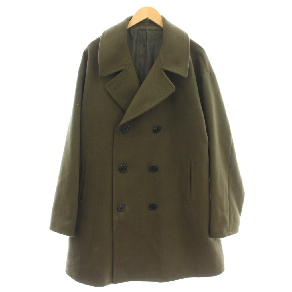 【未使用】BEAMS Lights ビームスライツ W.ストレッチ ピーコート M ベージュ 51-18-0295-012-20-18 メンズ Pコート 中古・未使用品】BEAMS Lights ビームスライツ W.ストレッチ