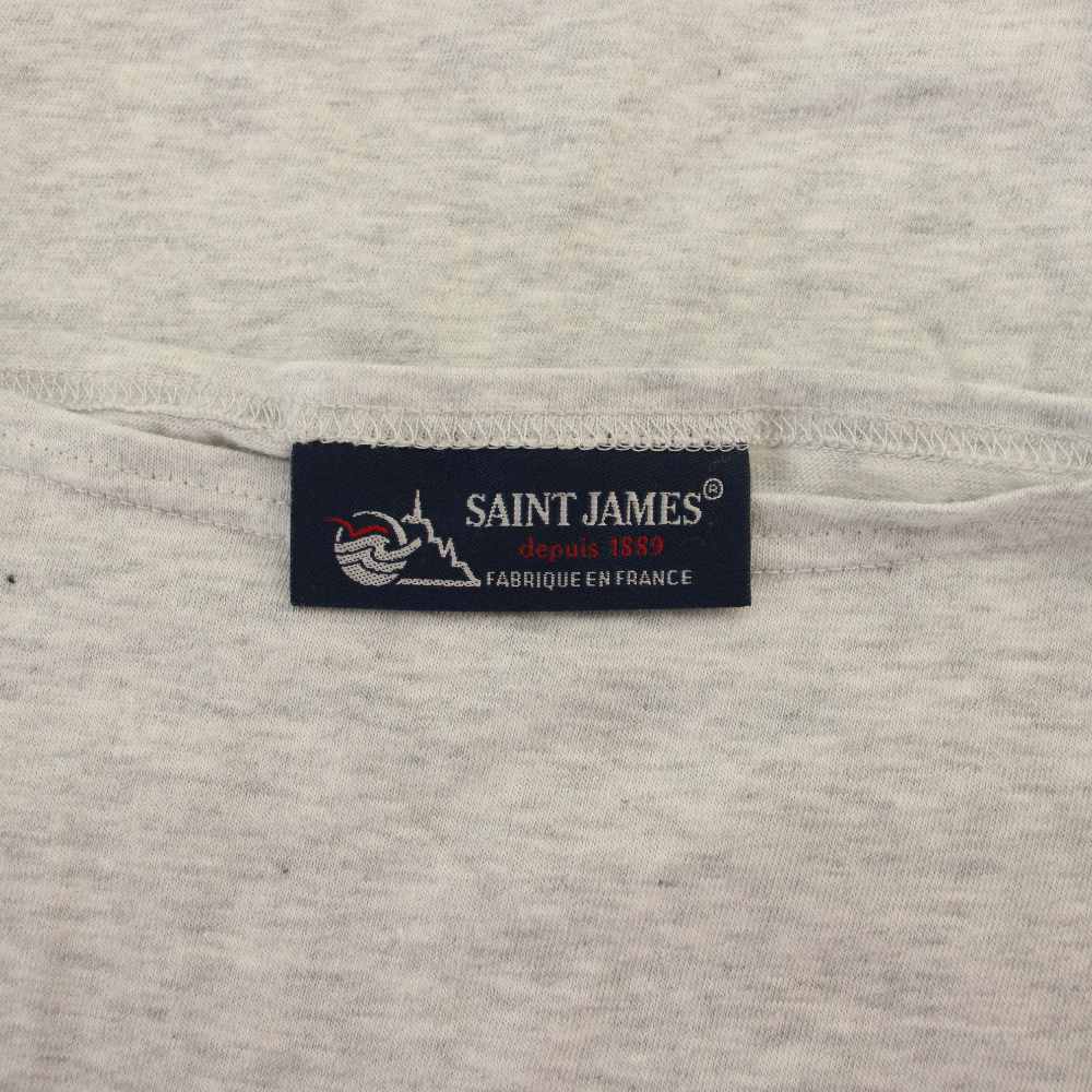【中古】セントジェームス SAINT JAMES Tシャツ コットン M ライトグレー /RE メンズ 【ベクトル 古着】 260226