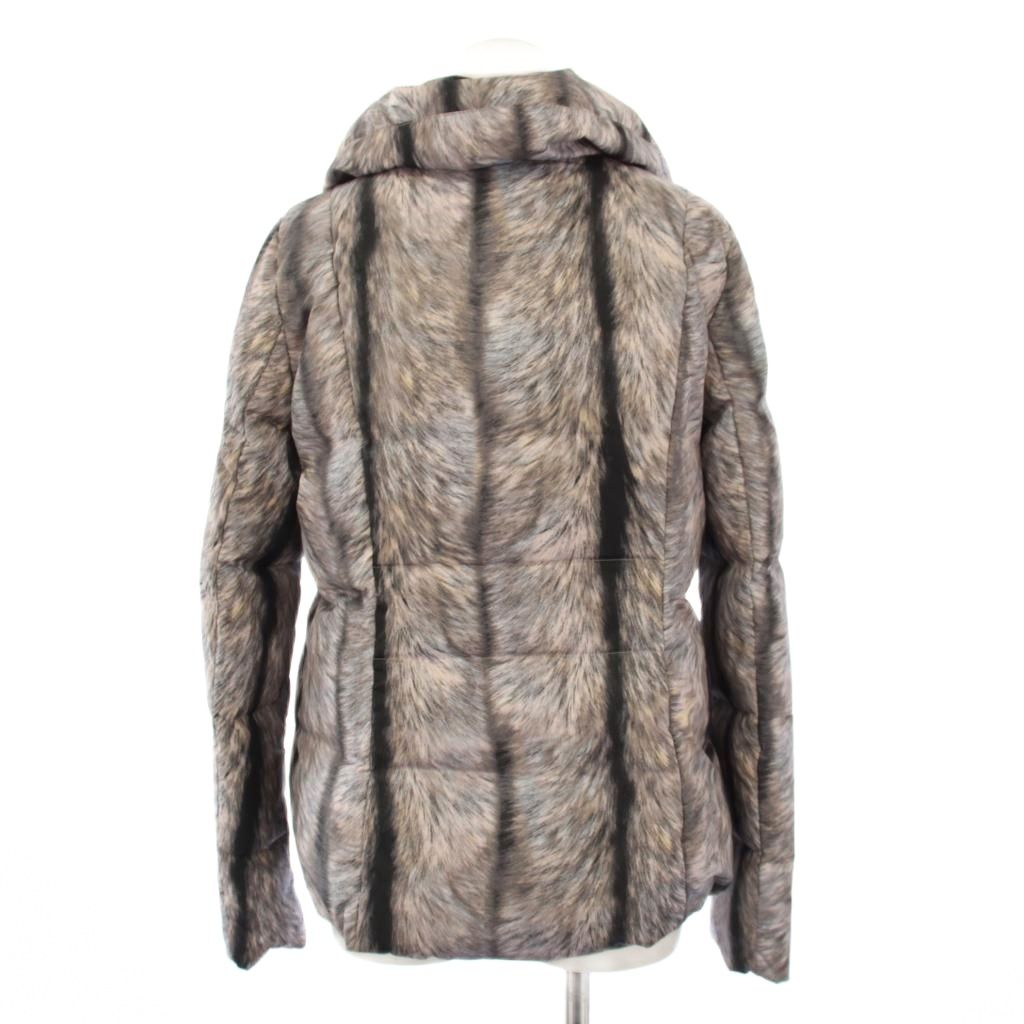 【中古】エムエムシックス メゾンマルジェラ MM6 Maison Margiela トロンプルイユ ファープリント ダウンジャケット 38 グレー 32AM018042255 /KH レディース 【ベクトル 古着】 260226 3