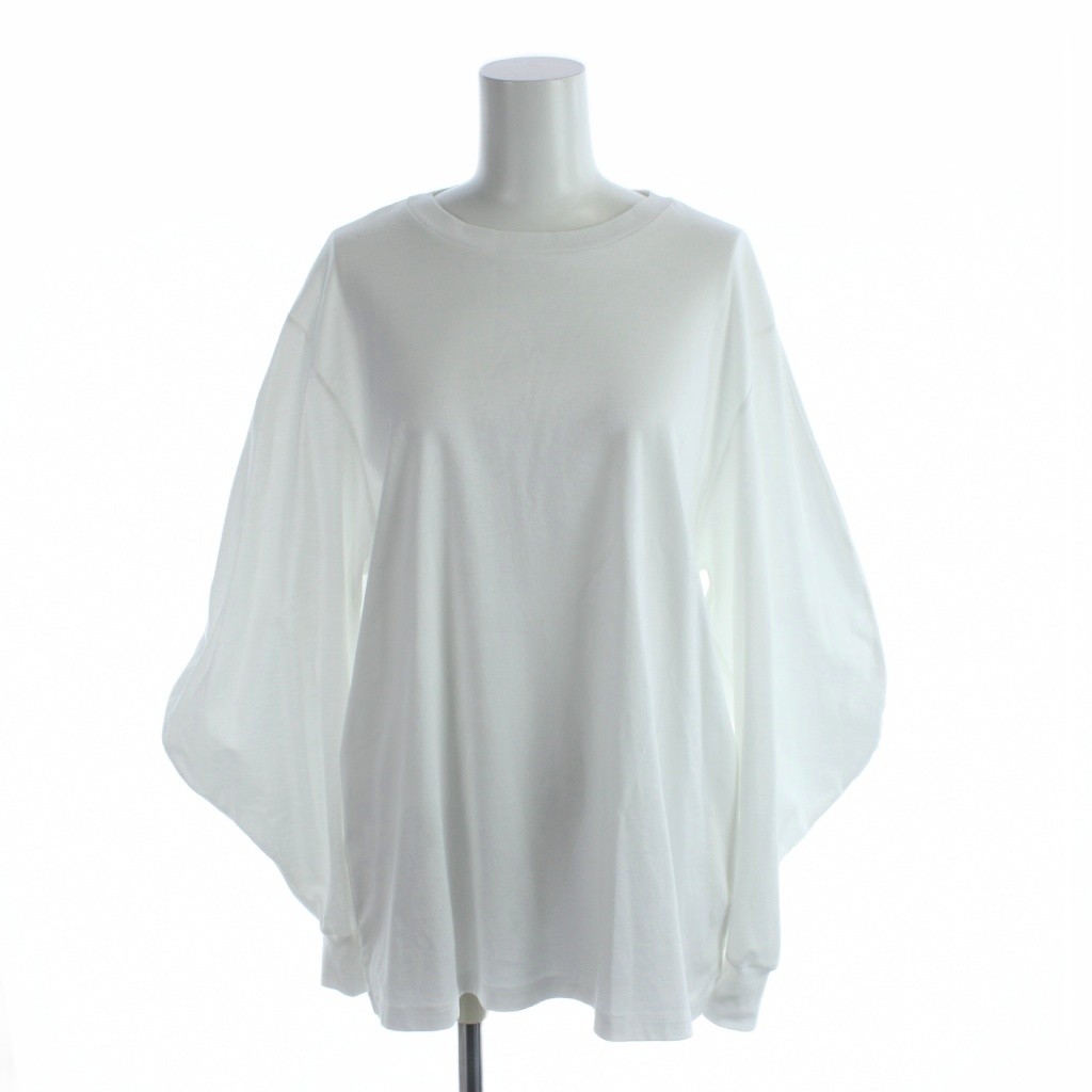 Garments - 【中古】スリードッツ three dots Tシャツ カットソー 長袖 バルーンスリーブ S 白 ホワイト /AP レディース 【ベクトル 古着】 260228