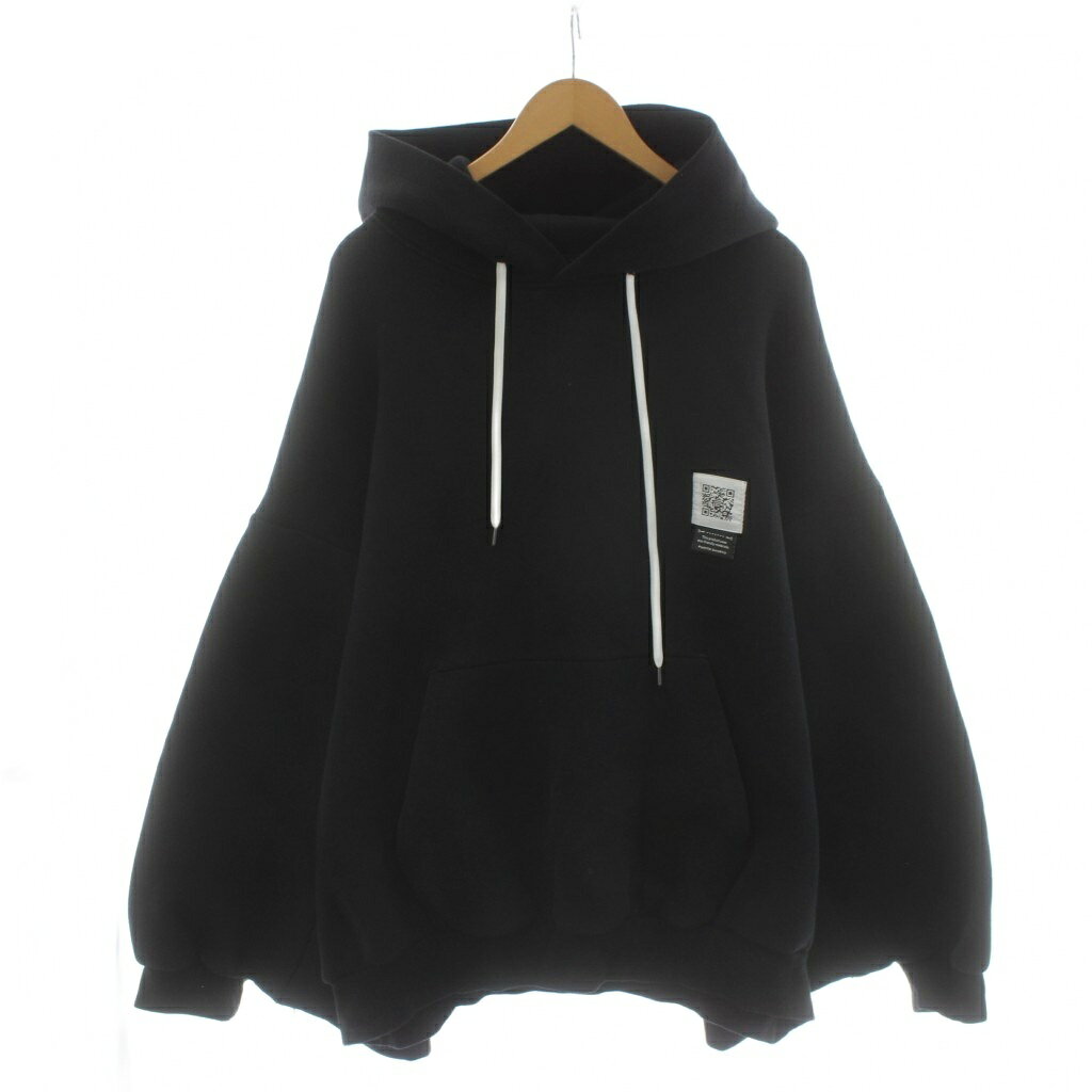 【中古】ガンリュウ GANRYU KIMONO pullover パーカー プルオーバー 3 黒 ブラック FU6-CU-02 /AN45 メンズ 【ベクトル 古着】 260305