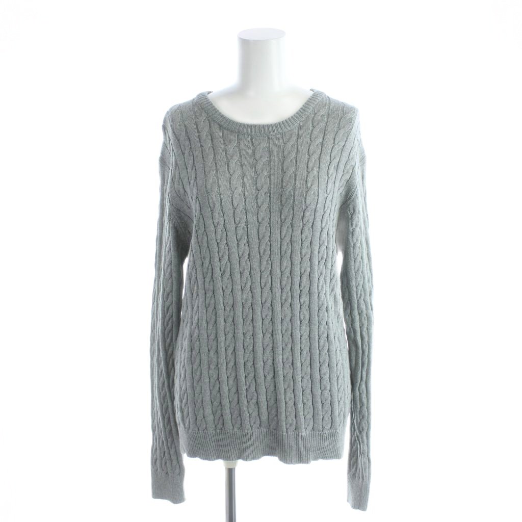 Three-Quarter Knit - 【中古】ビームスハート BEAMS HEART ニット セーター ケーブル編み 長袖 M グレー /AP レディース 【ベクトル 古着】 260302