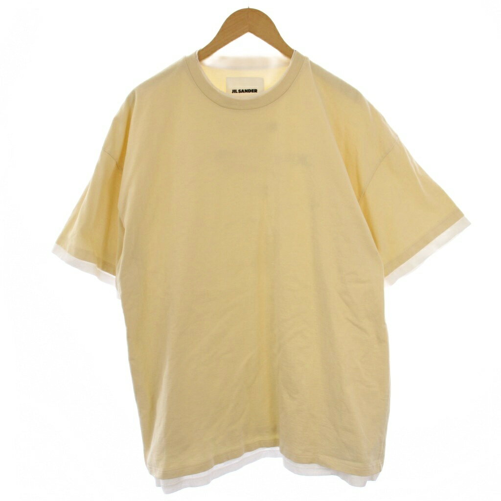 ジルサンダー JIL SANDER Double-layered T-shirt Tシャツ カットソー 半袖 クルーネック 50 イエロー J61GC0002 /BM メンズ  260305