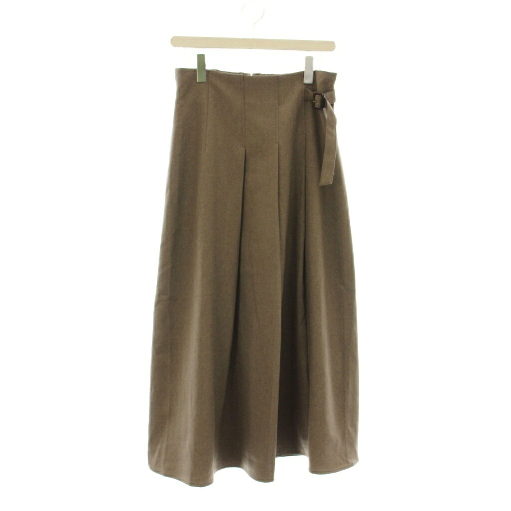 【中古】ロペピクニック ROPE Picnic 25AW スカート L 茶 ベルト付き タック入り フレア ロング丈 /JP レディース 【ベクトル 古着】 260308 auc-vector-20782430 ブランド古着の買取販売ベクトル パッケージ画像
