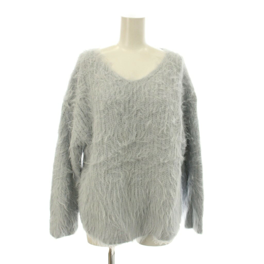 【中古】ロペピクニック ROPE Picnic 25AW フェザーVネックニット セーター F 水色 長袖 /JP レディース 【ベクトル 古着】 260308 auc-vector-20782439 ブランド古着の買取販売ベクトル パッケージ画像